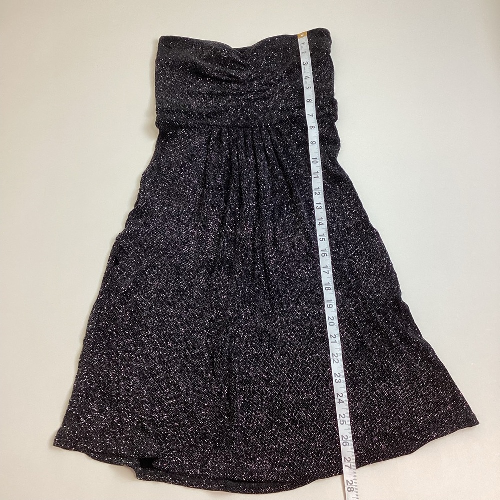 Vintage Sauvage Women’s Strapless Mini Dress Size S Black